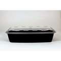 Cubeware Cubeware 56 oz. Rectangular Container Black Base With Clear Lid, PK100 CR-1156B